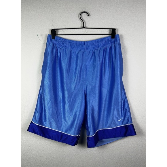 Nike Other - VTG Nike Shorts Mens L Blue Basketball Mesh Flex Waist Shiny Dazzle Silky Y2K